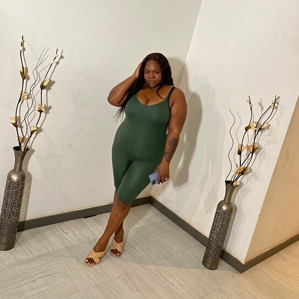 Woman’s stretch body suit